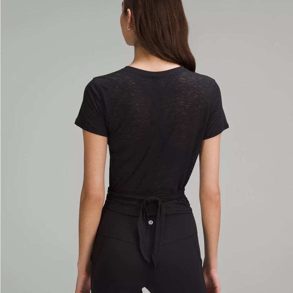 Lululemon Tie-Waist Breathable Short-Sleeve Shirt